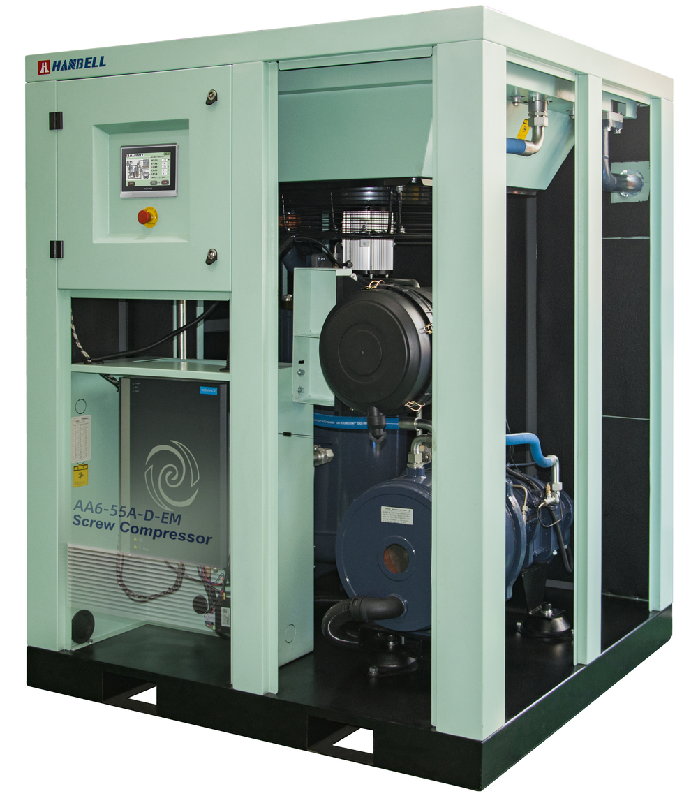 New Product Release -- AA6-D-EM Series Integrated Horizontal Tandem Double Stage Permanent Magnet Variable Frequency Air Compressor-菲彩国际